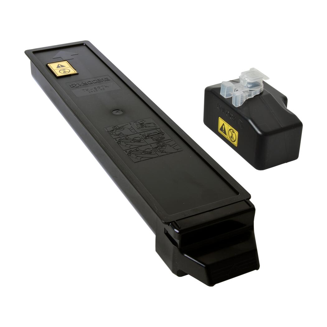 Kyocera Copystar Black Toner Cartridge Kit, TK-897K