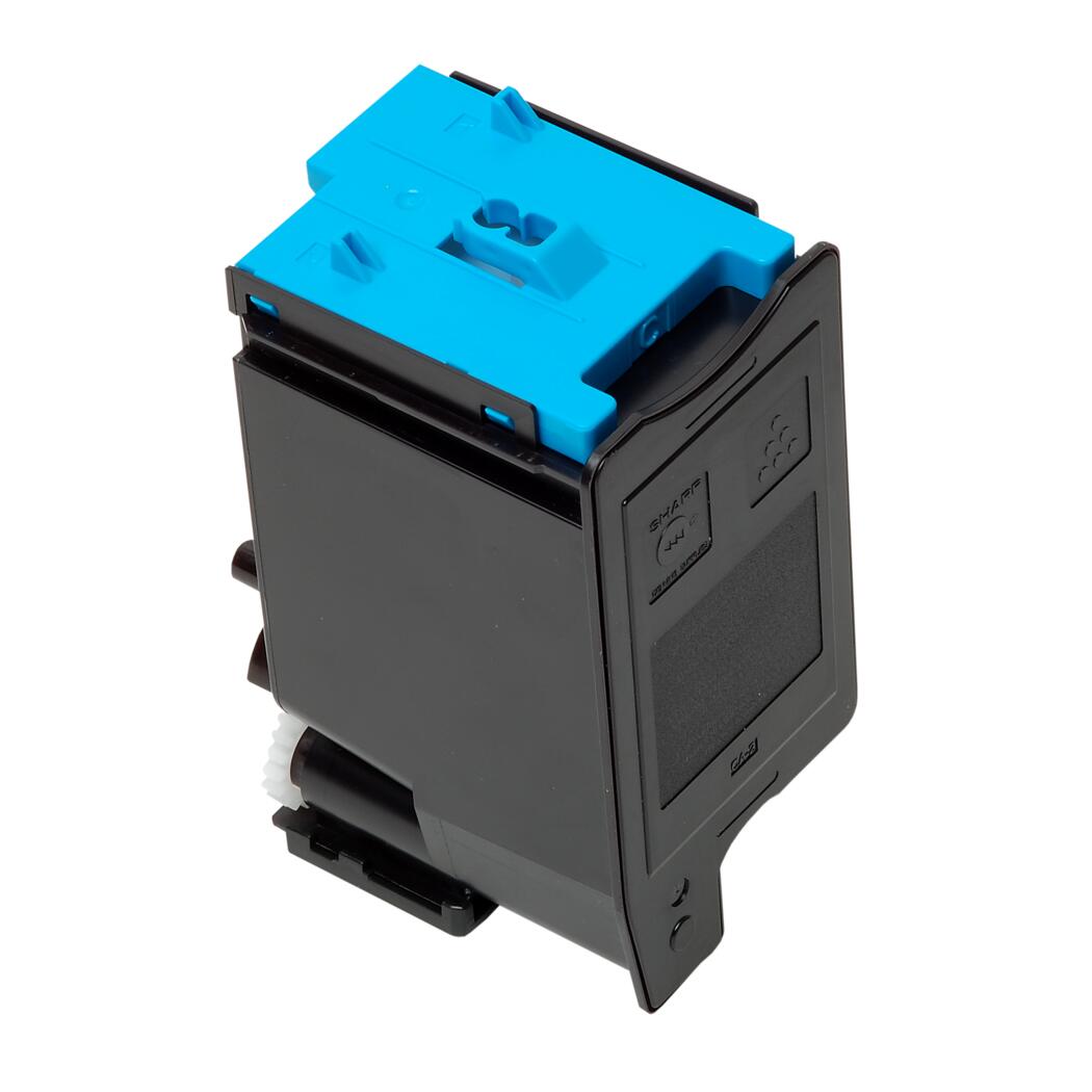 Sharp MX-C250/MX-C300/MX-C301 Compatible TAA Compliant Cyan 6K Yield Toner Cartridge, MX-C30NTC