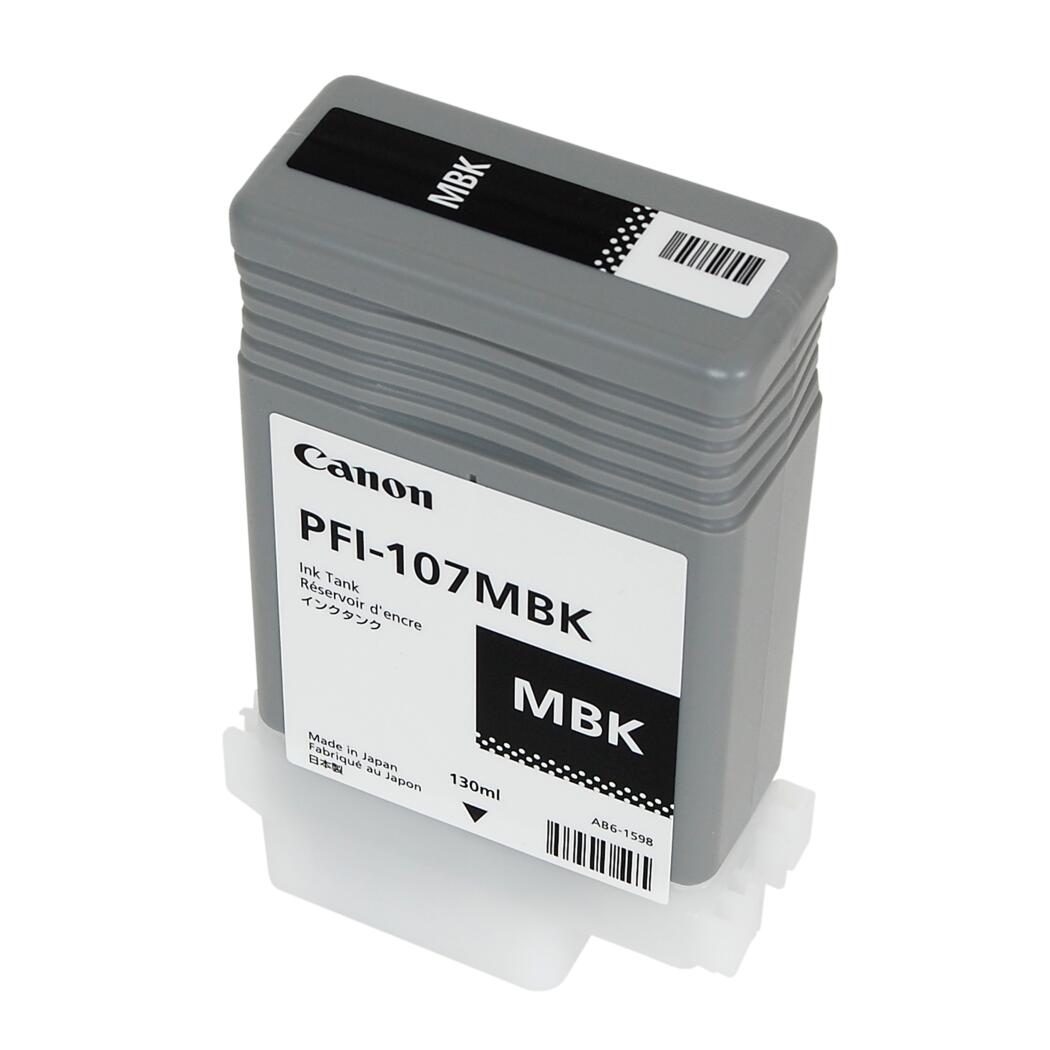 Canon PFI-107MBK Remanufactured Matte Black 130ml InkJet Cartridge, 6704B001