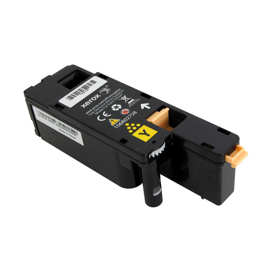 Xerox Phaser 6022 Compatible Yellow 1K Yield Toner Cartridge, 106R02758
