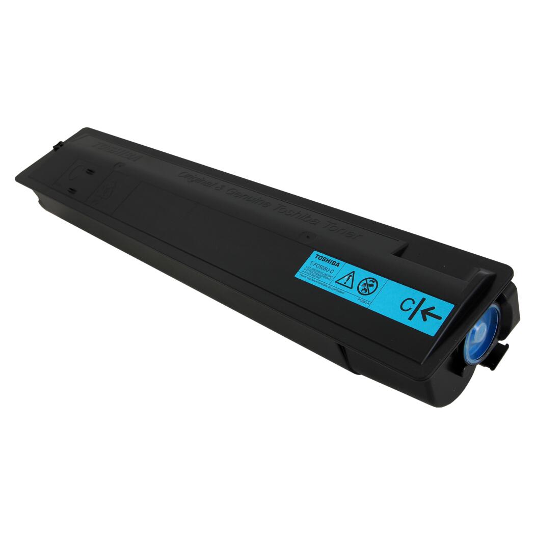 Toshiba e-Studio 2505 3005 3505 5005 Compatible TAA Compliant Cyan 33.6K Yield Toner Cartridge,T-FC505UC