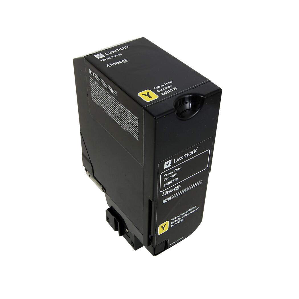 Lexmark XC4140/XC4143/XC4150/XC4153 Yellow Toner Cartridge, 24B6719