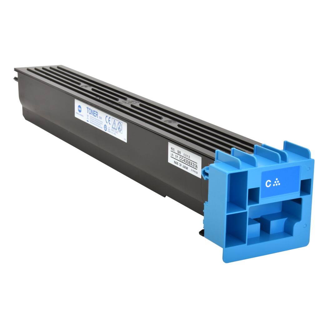 Konica TN713C Compatible TAA Cyan 33.2K Yield Compliant Toner Cartridge, A9K8430