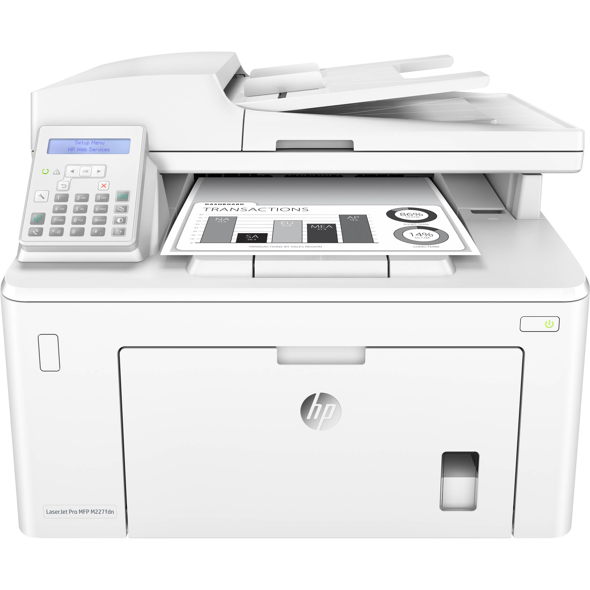HP LaserJet Pro M227fdn All-in-One Monochrome New Open Box G3Q79A