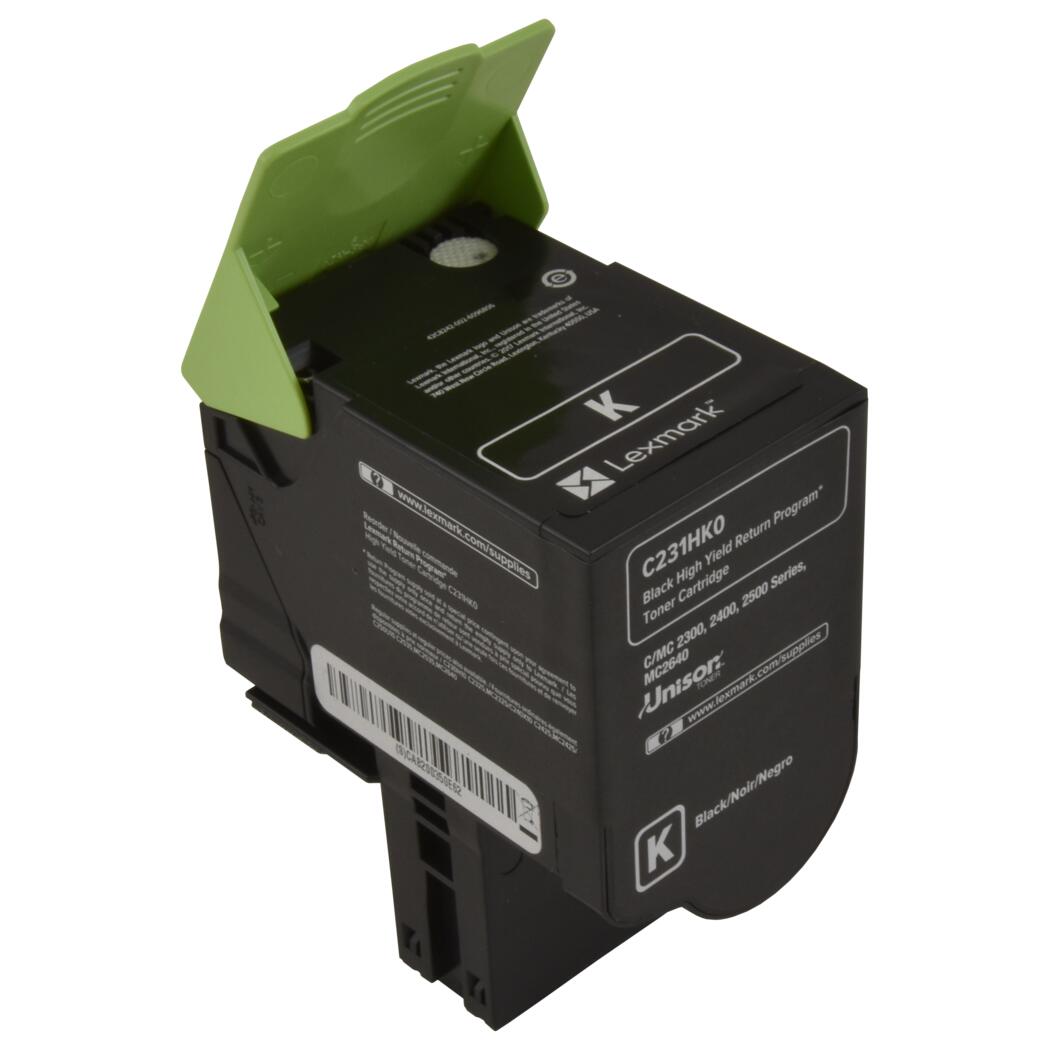 Lexmark Remanufactured Black 3K High Yield Toner Cartridge, C231HK0
