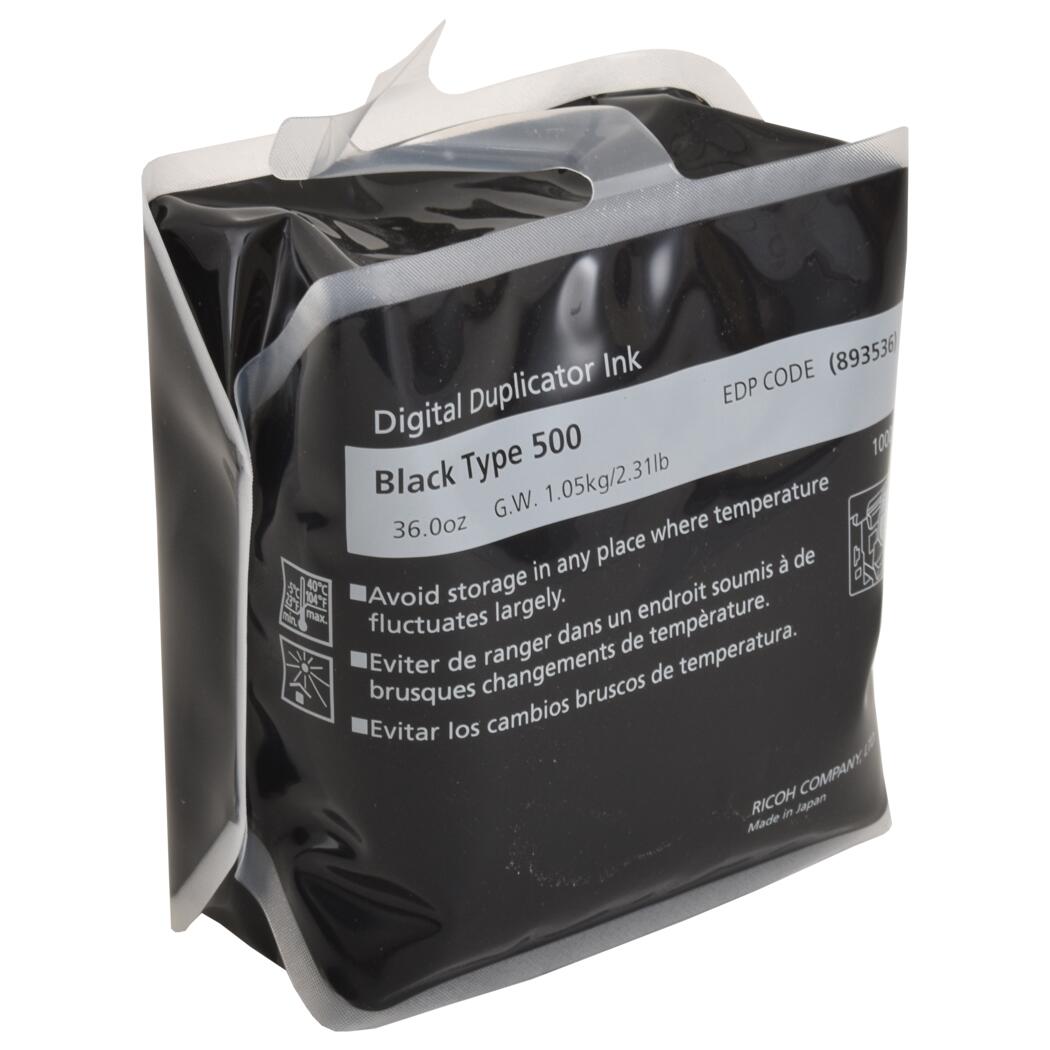Ricoh DD5450 Type 500 Black Ink (Box of 6), 893536
