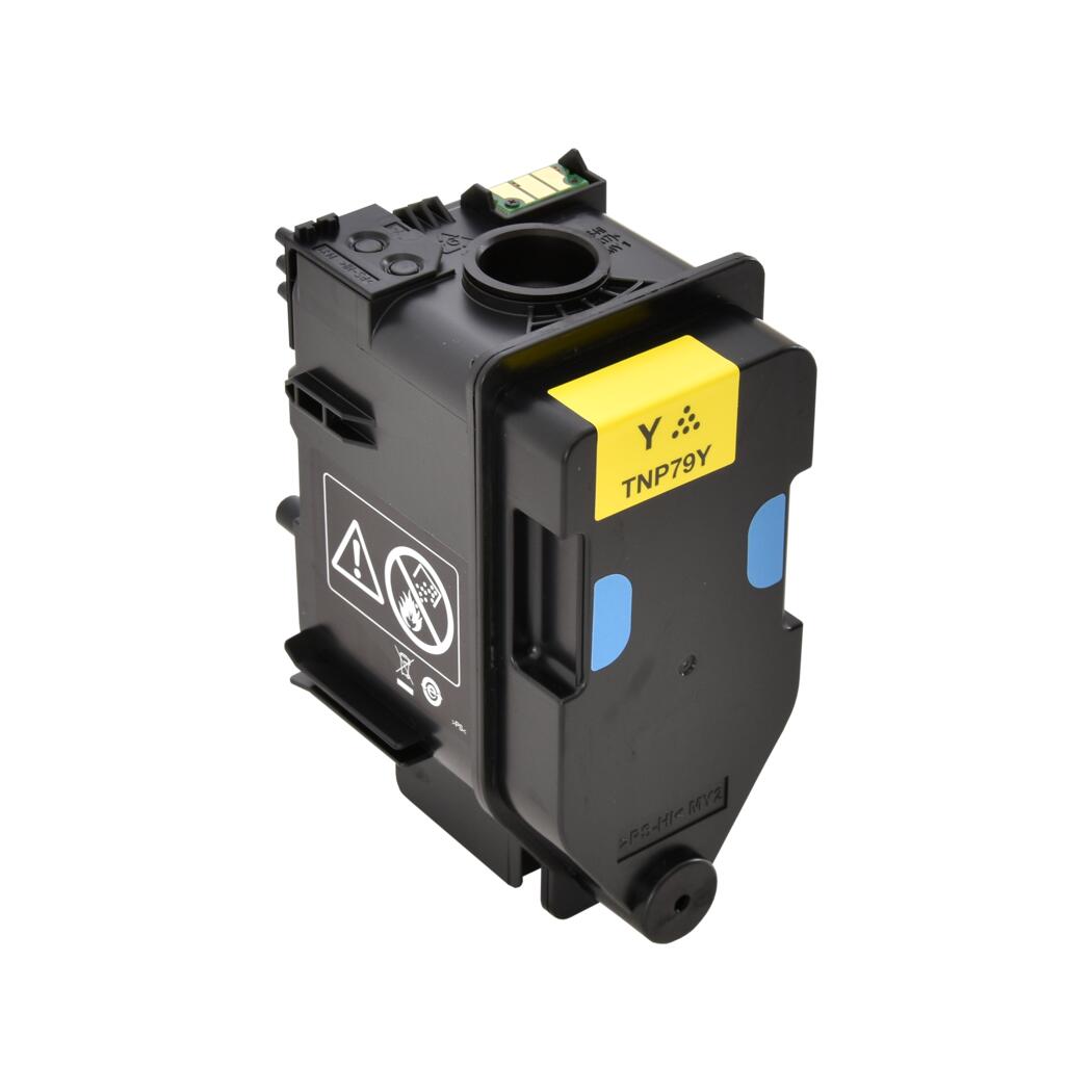 Konica TNP79Y TNP80Y TNP81Y Compatible TAA Compliant Yellow 9K Yield Toner Cartridge, AAJW230