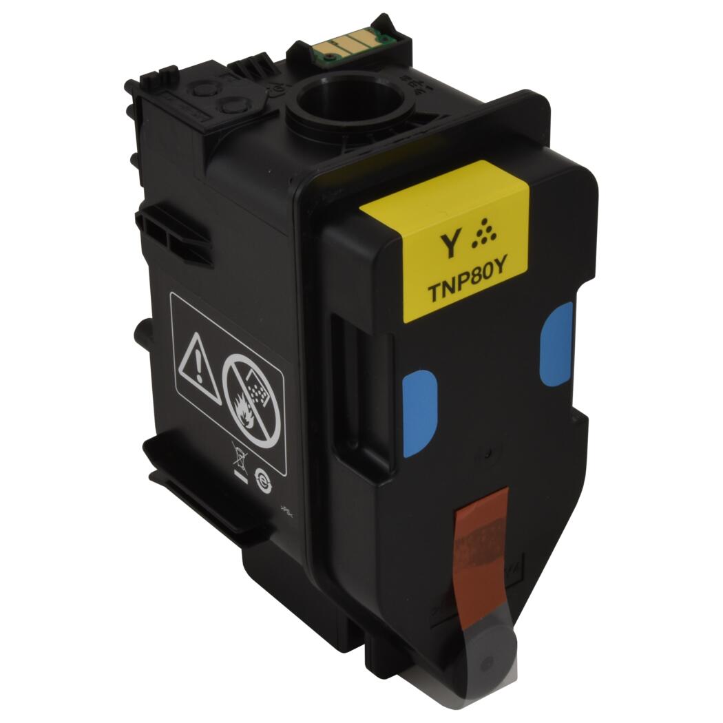 Konica Minolta TNP80Y Yellow Toner Cartridge, AAJW232