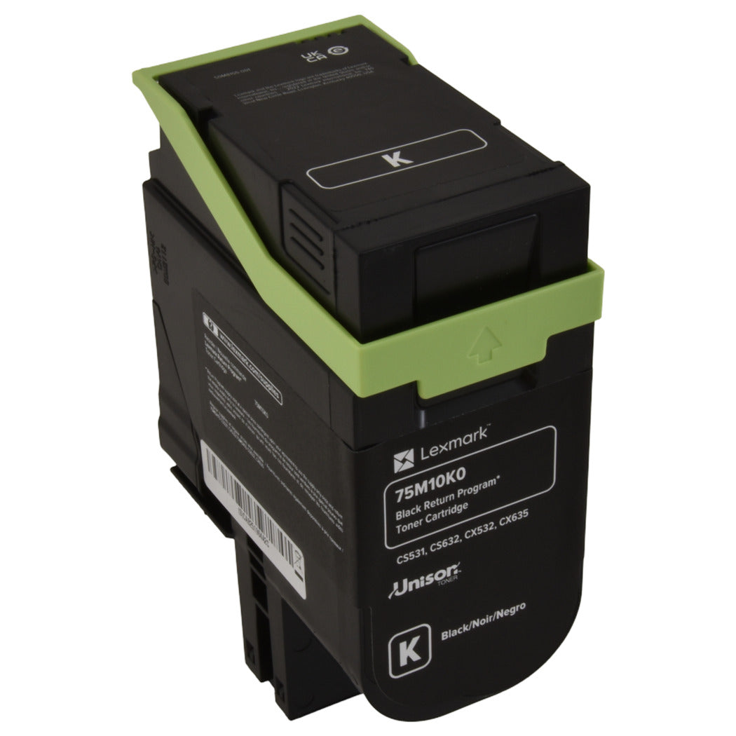 Lexmark Remanufactured Black 3K Yield Toner Cartridge, 75M10K0
