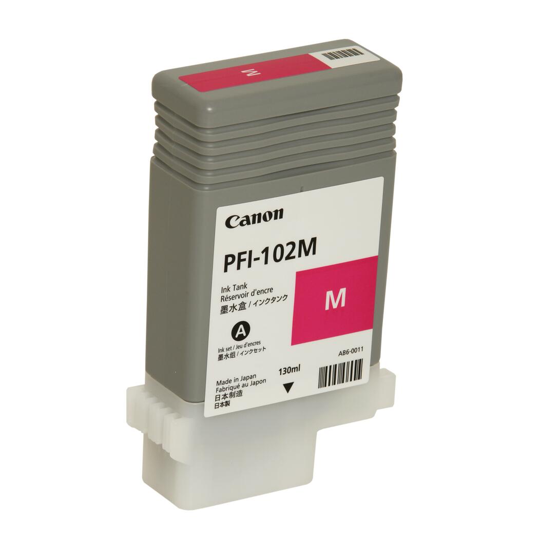 Canon PFI-102M 130ML Magenta Inkjet Cartridge, 0897B001