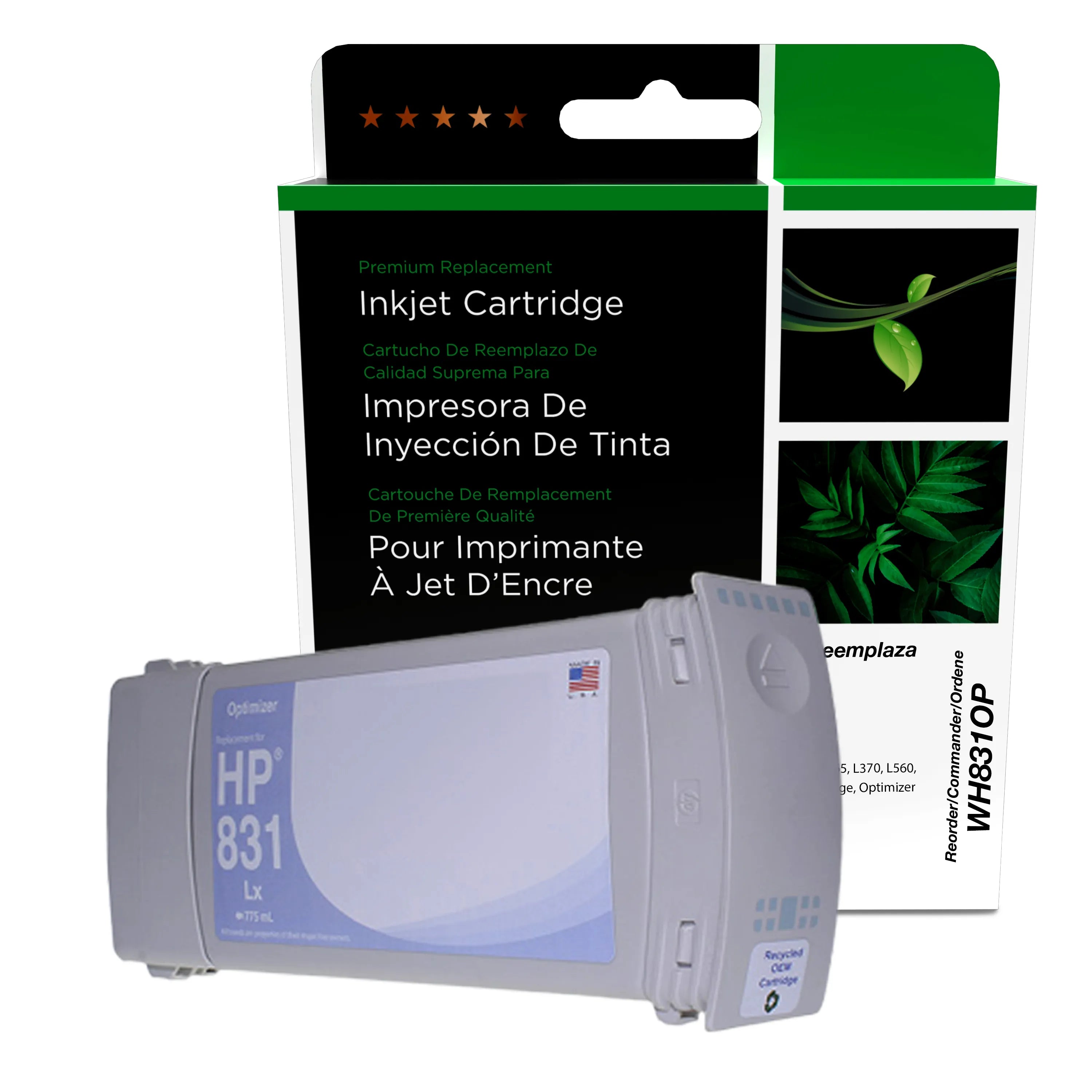 HP 831 Remanufactured Optimizer Wide Format Ink Cartridge, CZ706A