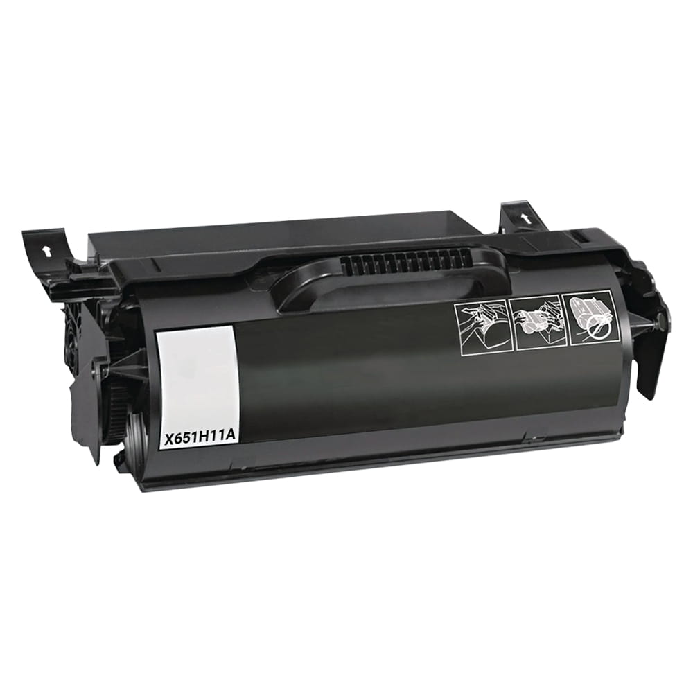 Lexmark X651DE/X656DE High Yield Black Toner Cartridge, X651H11A