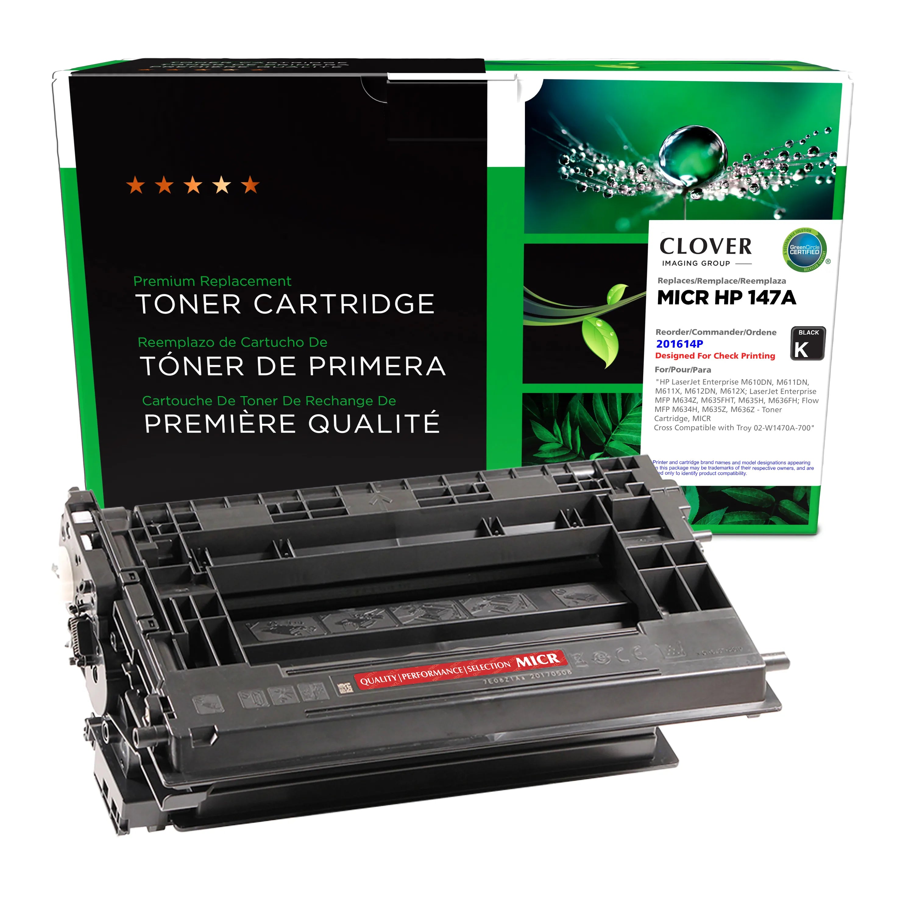 HP 147A Remanufactured MICR Toner Cartridge, W1470A