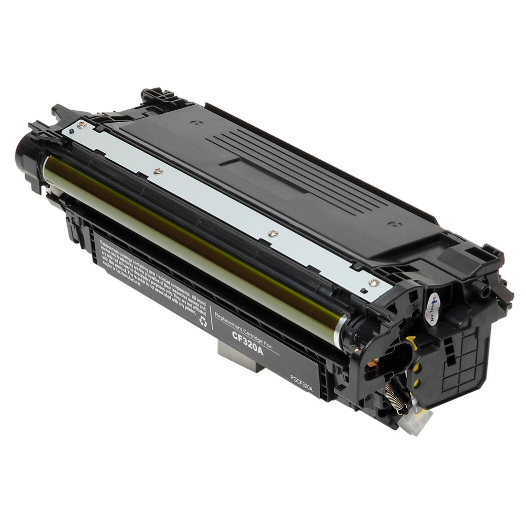 HP 652A Compatible Black 11.5K Yield Toner Cartridge, CF320A