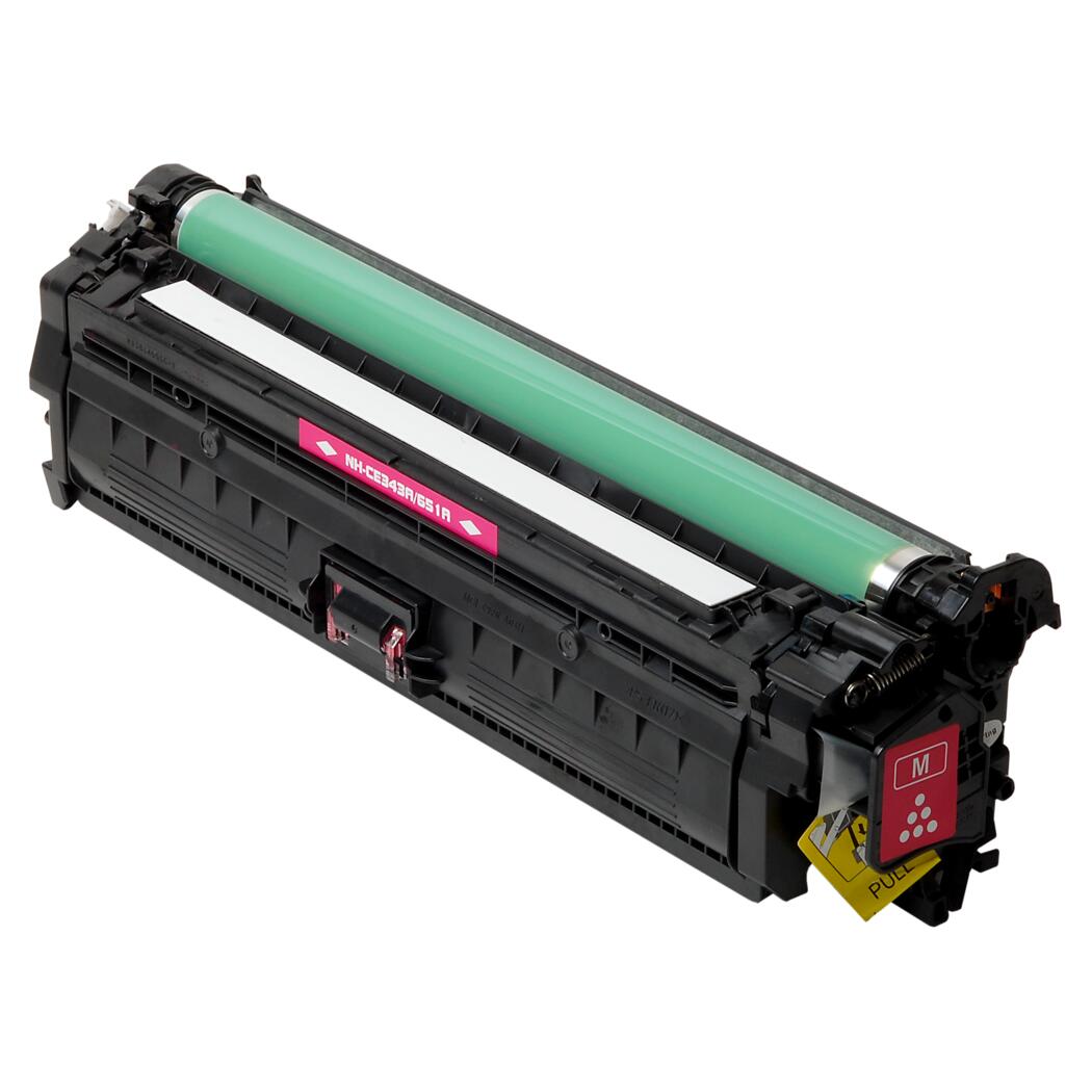 HP 651A Remanufactured Magenta 16K Yield Toner Cartridge, CE343A