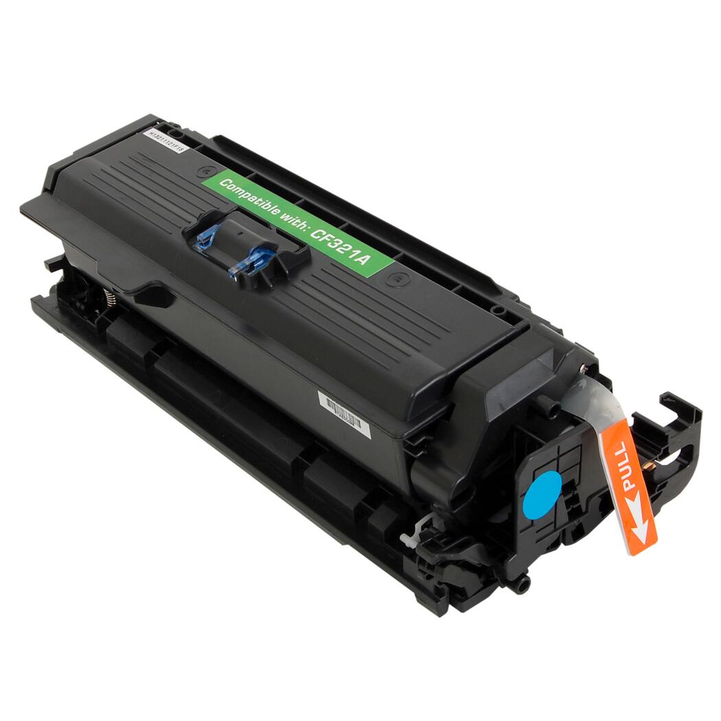 HP 653A Compatible Cyan 16.5K Yield Toner Cartridge, CF321A