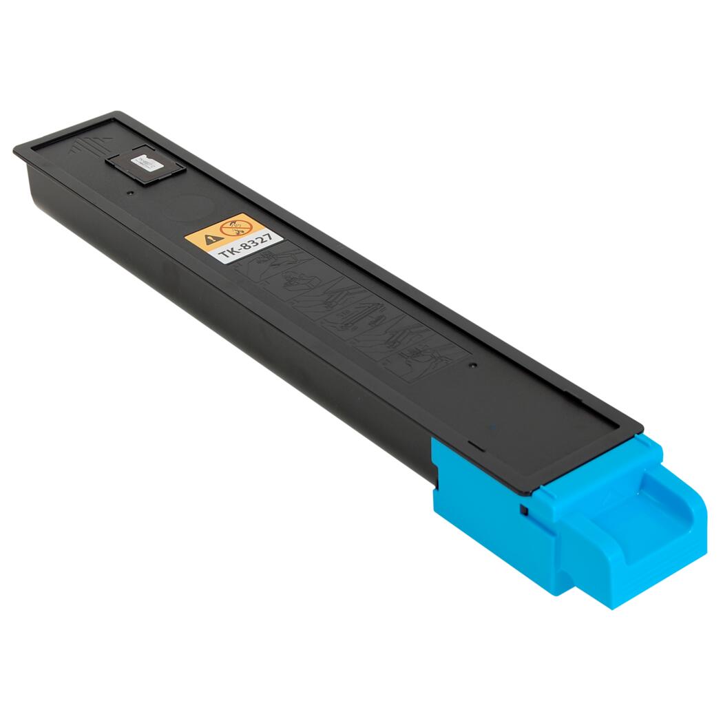 Kyocera TK-8327C Compatible TAA Compliant Cyan 12K Yield Toner Cartridge, 1T02NPCUS