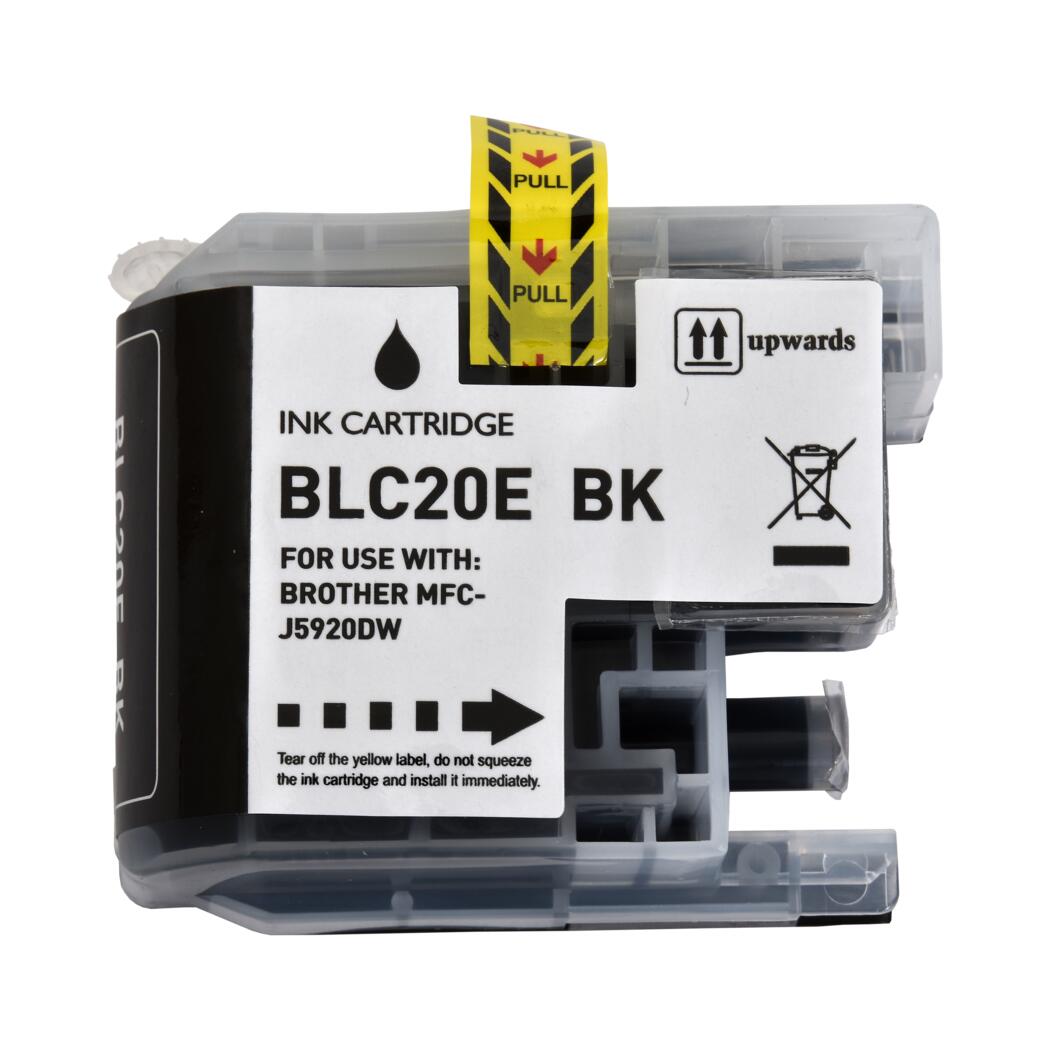 Brother J5920/J985 Compatible InkJet Cartridge Black 2400 High Yield, LC20EBK