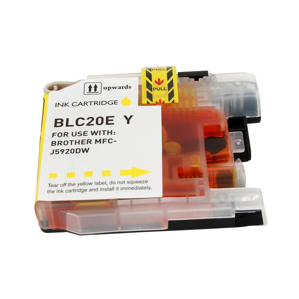 Brother J5920/J985 Compatible InkJet Cartridge Yellow 1200 High Yield, LC20EY