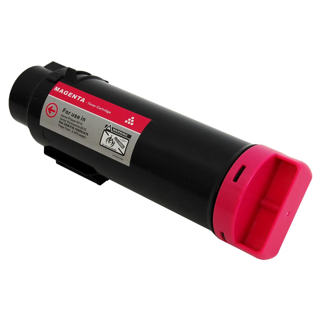 Xerox Phaser 6510/6515 Compatible Toner Cartridge Magenta 2.4K High Yield, 106R03478