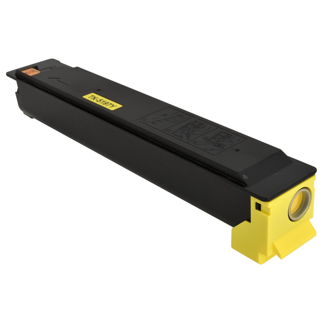Kyocera Mita TK-5197Y Compatible TAA Compliant Yellow 7K Yield Toner Cartridge, 1T02R4AUS0