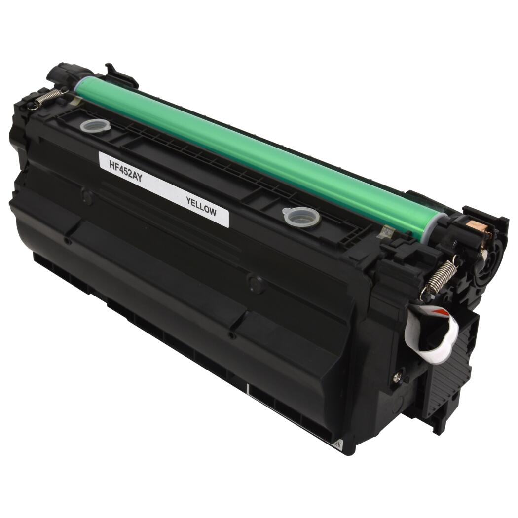 HP 655A Compatible Yellow 10.5K Yield Toner Cartridge, CF452A