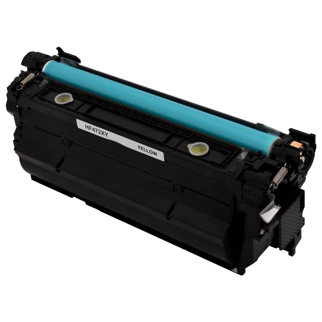 HP 657X Compatible Yellow 23K High Yield Toner Cartridge, CF472X