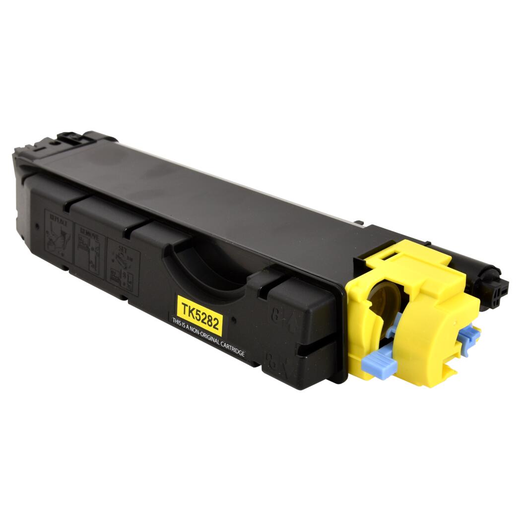 Kyocera TK-5282Y Compatible TAA Compliant Yellow 11K Yield Toner Cartridge, 1T02TWAUS0