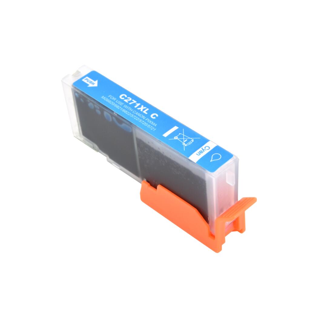 Canon CLI-271XLC Cyan 5565 High Yield InkJet Cartridge, 0337C001
