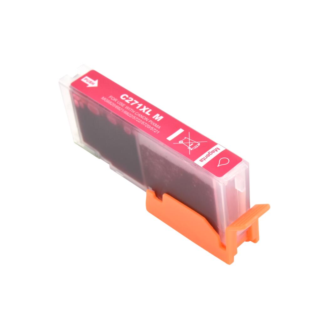 Canon CLI-271XLM Compatible Magenta 5565 High Yield InkJet Cartridge, 0338C001