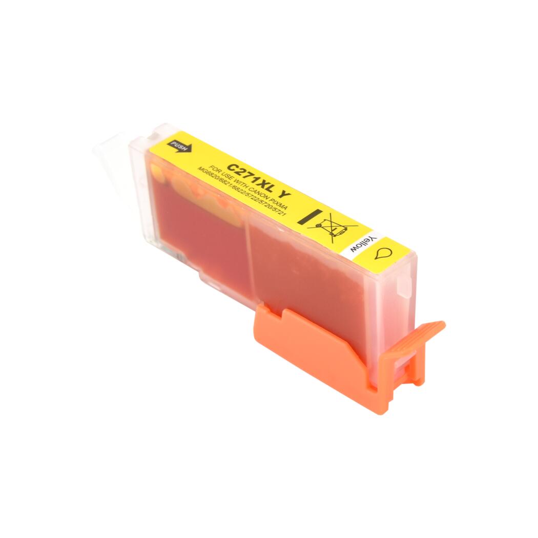 Canon CLI-271XLY Compatible Yellow 5565 High Yield InkJet Cartridge, 0339C001