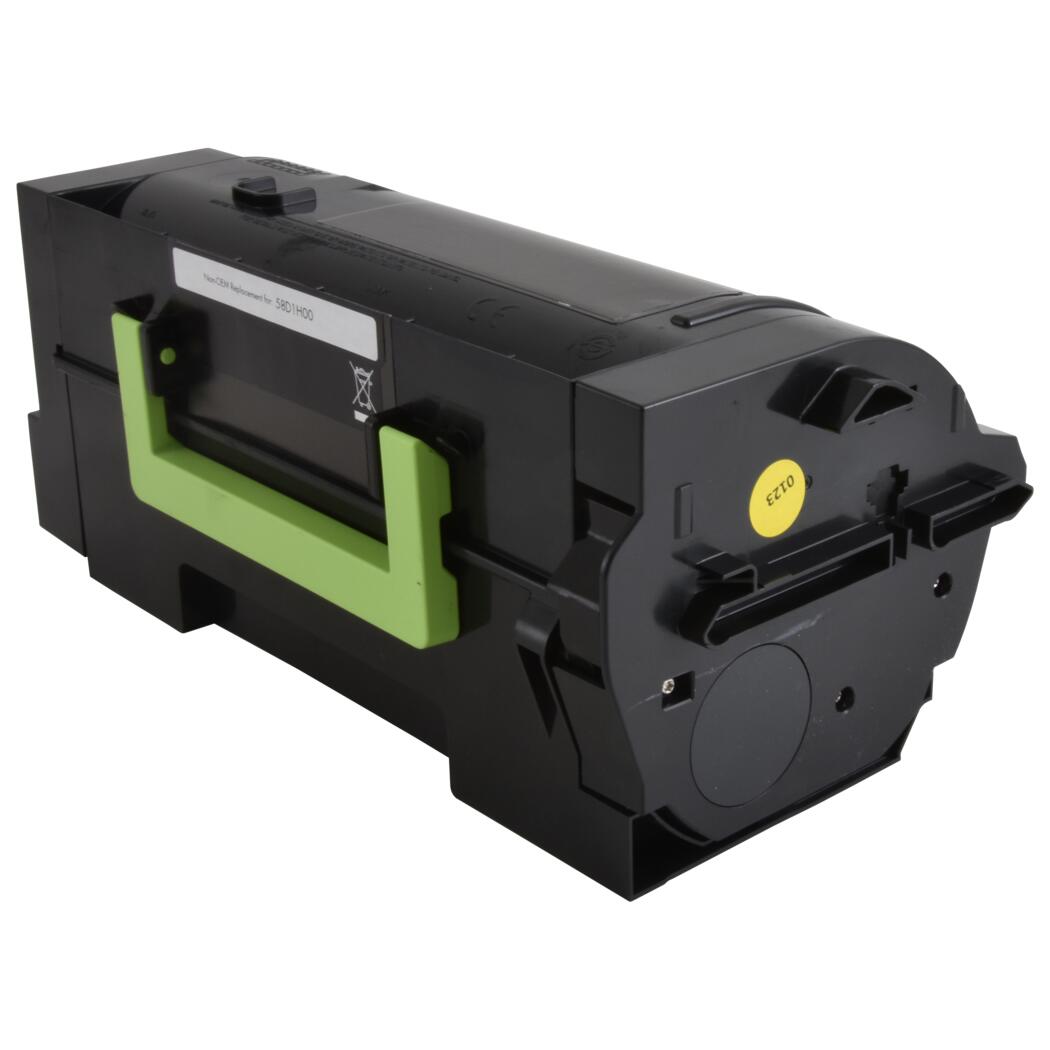 Lexmark 581H Remanufactured Black 15K High Yield Toner Cartridge, 58D1H00