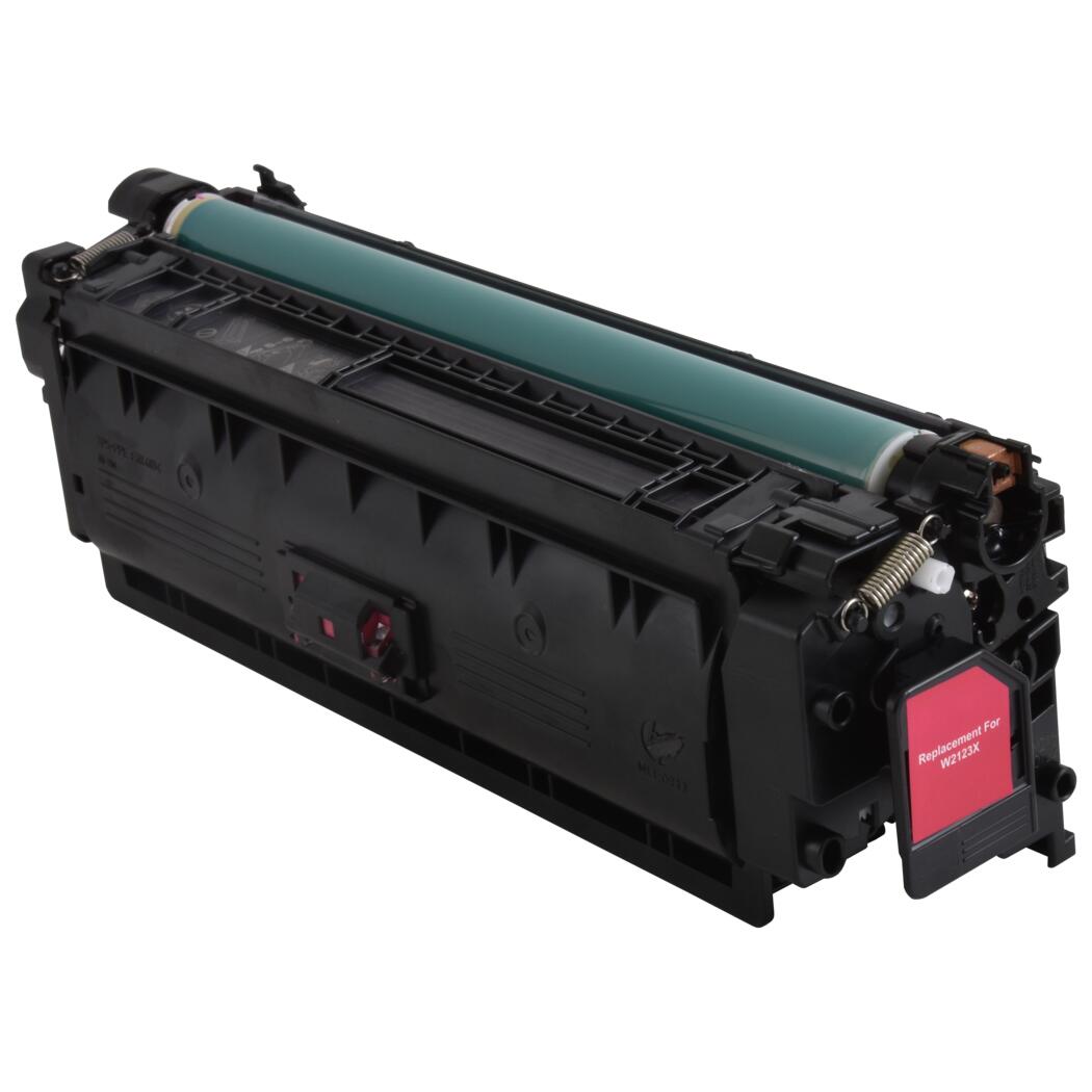 HP 212X Compatible Magenta 10K High Yield Toner Cartridge (New Chip), W2123X