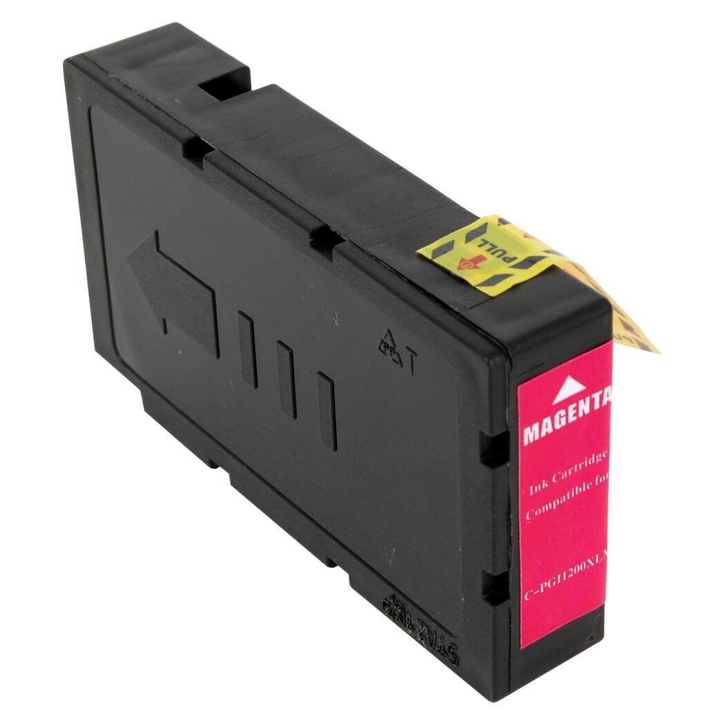 Canon PGI-1200XLMA Compatible Magenta 900 High Yield InkJet Cartridge, 9197B001