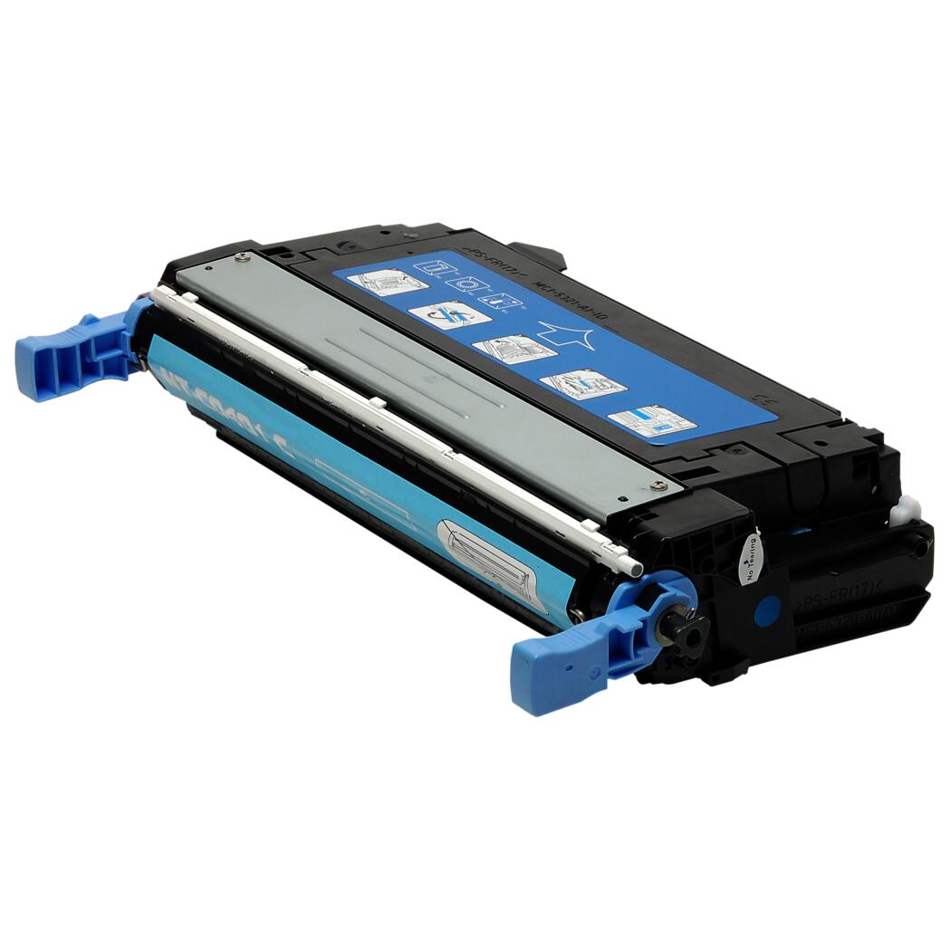 HP 642A Remanufactured Cyan 7.5K Yield Toner Cartridge, CB401A