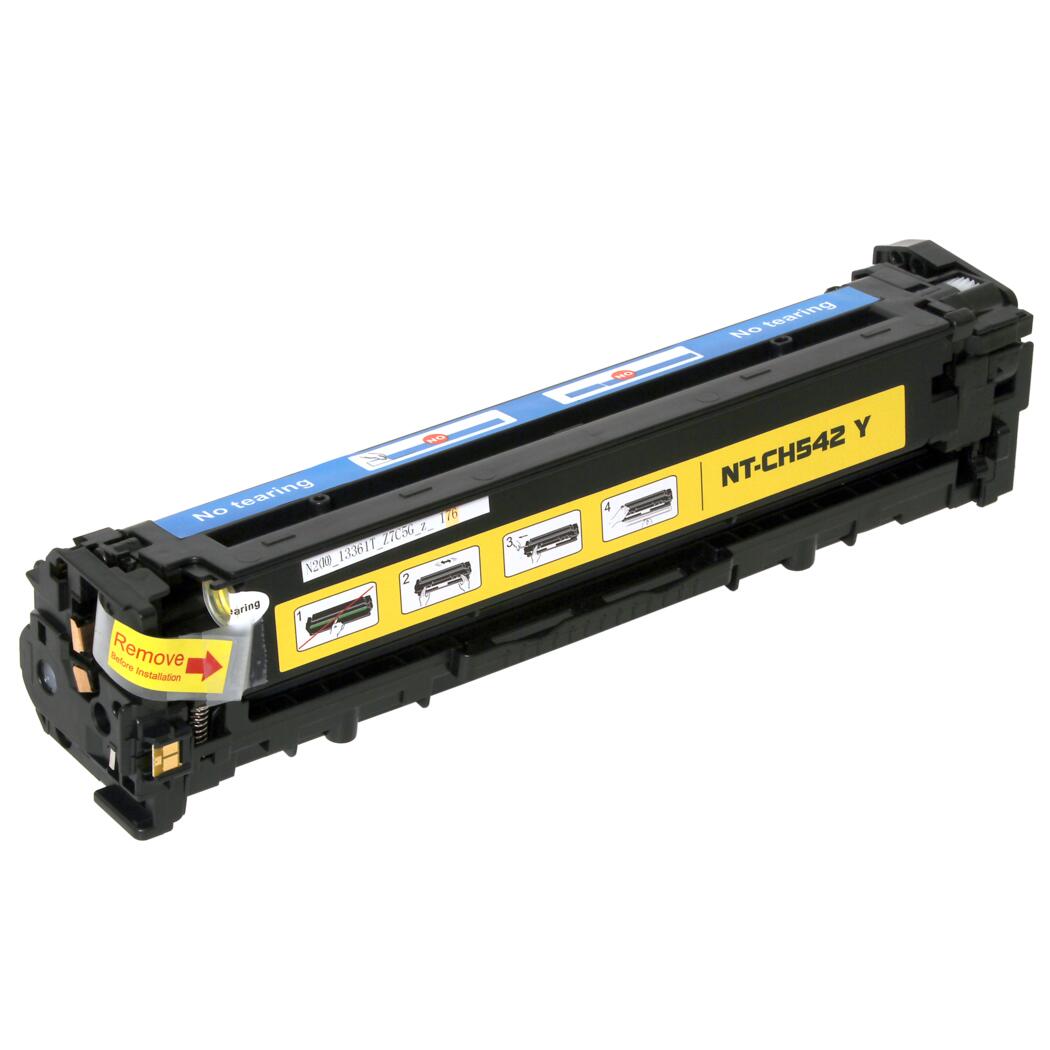 HP 125A Compatible Yellow 1.4K Yield Toner Cartridge, CB542A