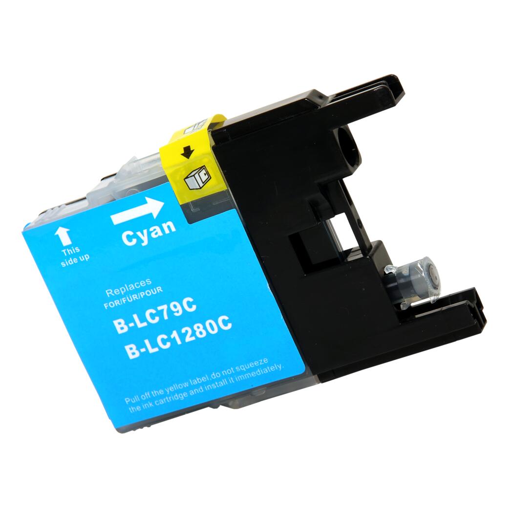 Brother LC79 Compatible Cyan 19ML XL InkJet Cartridge, LC79XLC