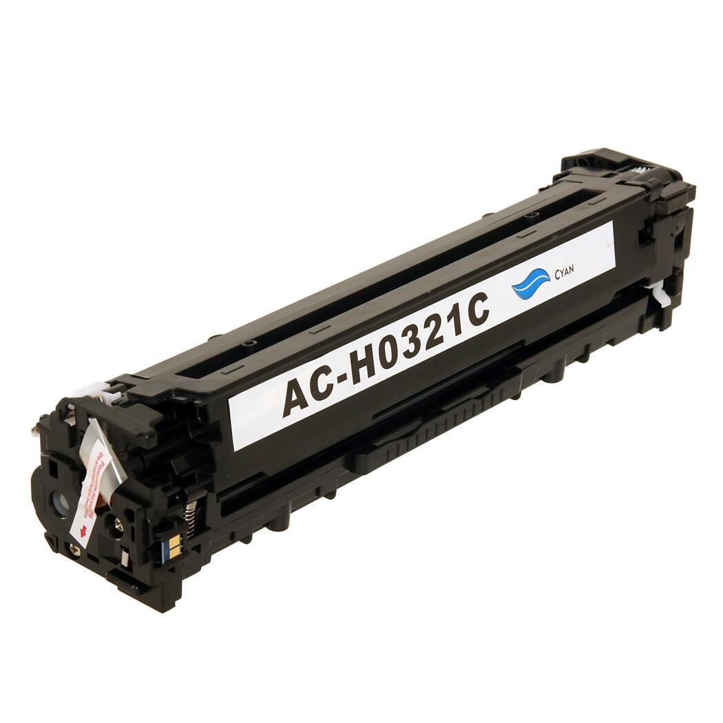 HP 128A Remanufactured Cyan 1.3K Yield Toner Cartridge, CE321A