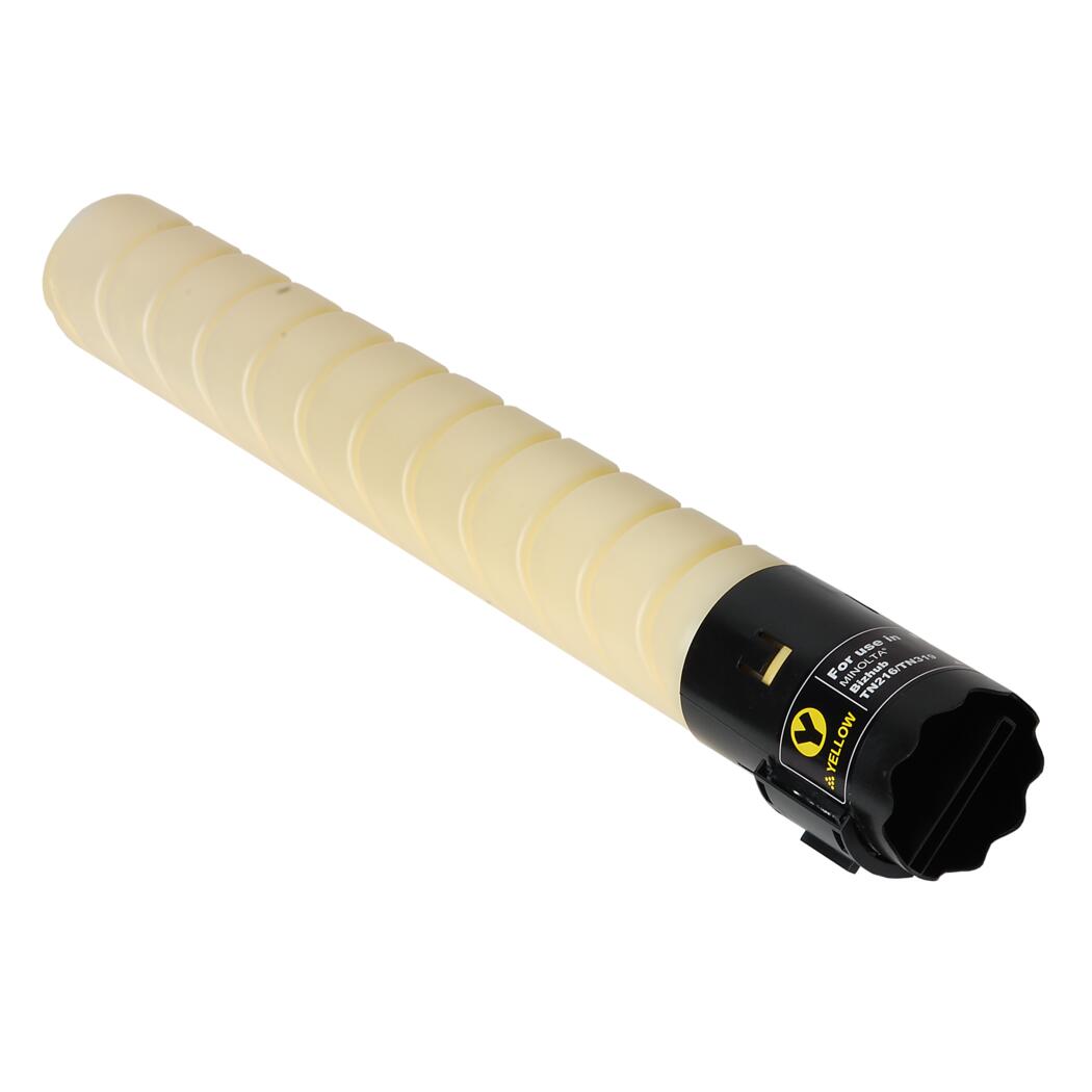Konica Minolta TN216Y Compatible TAA Compliant Yellow 26K Yield Toner Cartridge, A11G231