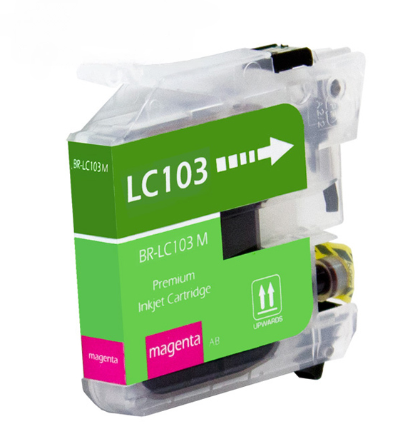Brother LC103 Compatible InkJet Cartridge, Magenta 600 High Yield, LC103M