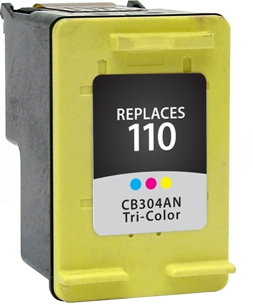 HP 110 Remanufactured InkJet Cartridge Tri-Color 55 Yield, CB304AN
