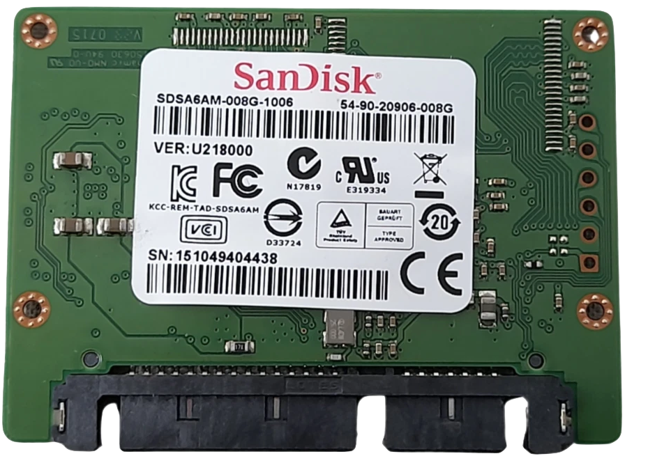 HP SanDisk U110 8GB MLC SATA 6 Half Slim Drive, SDSA6AM-008G