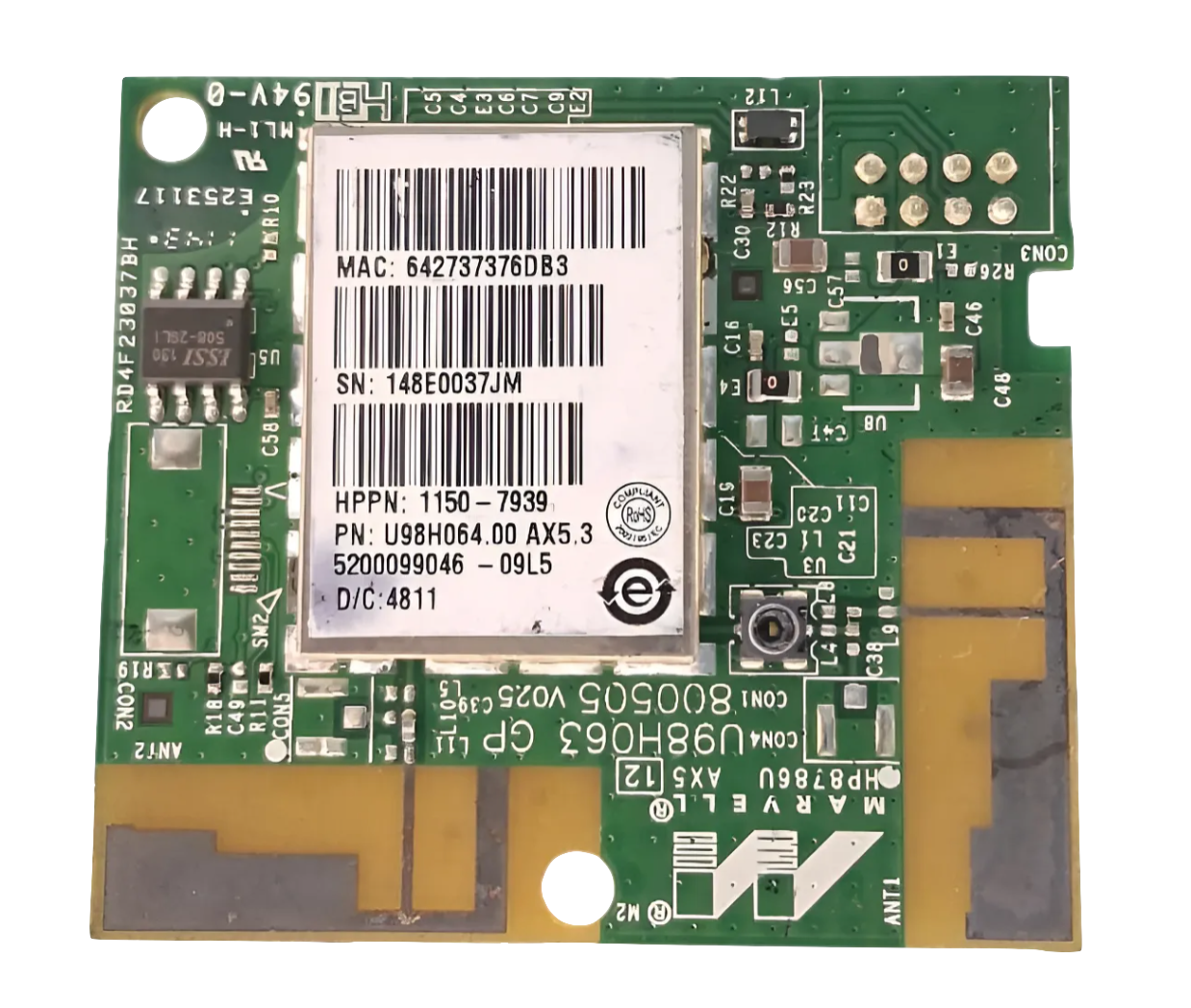 HP 8500 Wireless Card Board Model, 1150-7939
