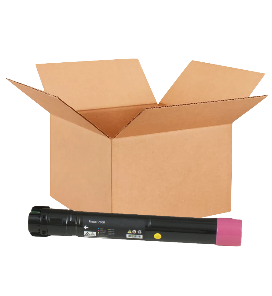 Xerox Phaser 7800/7800DN/7800DX/7800GX Magenta Toner Cartridge Placed in Brown Box, 106R01575