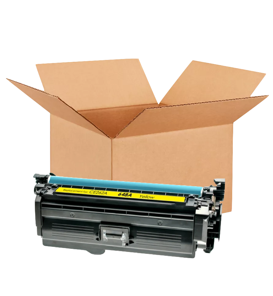 HP 648A Remanufactured Toner Cartridge Yellow 11K Yield New Open Box, CE262A