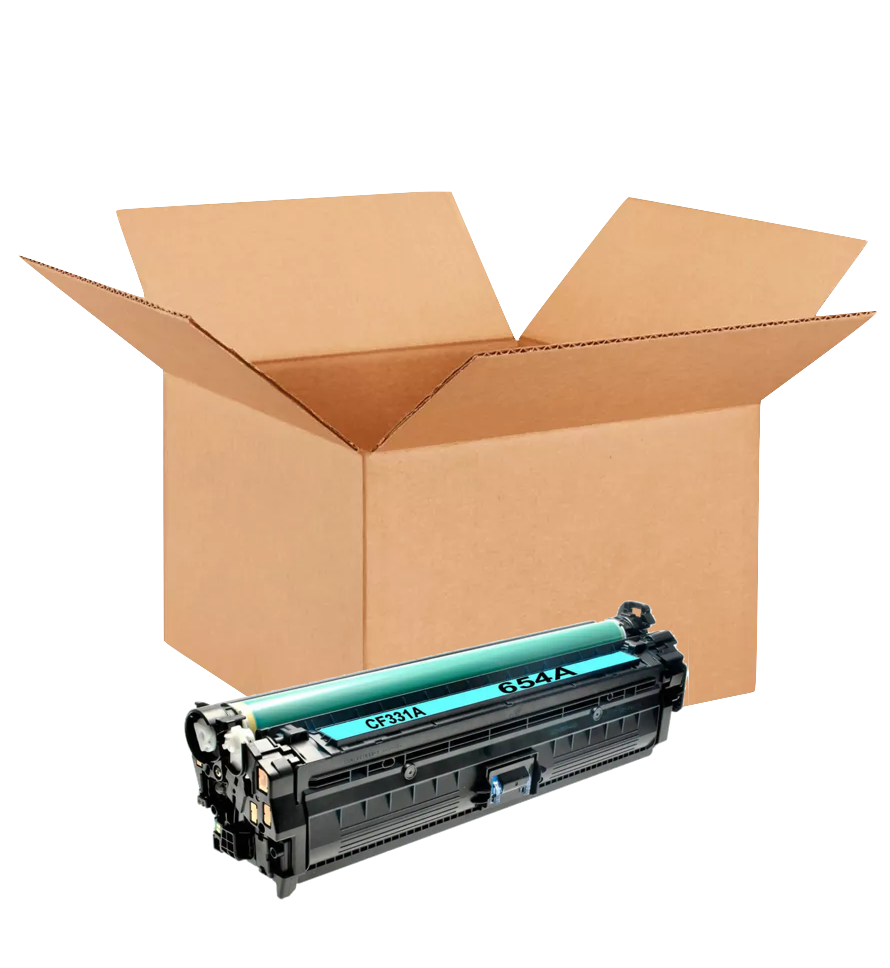 HP 654A Cyan Toner Cartridge New Open Box, CF331AC