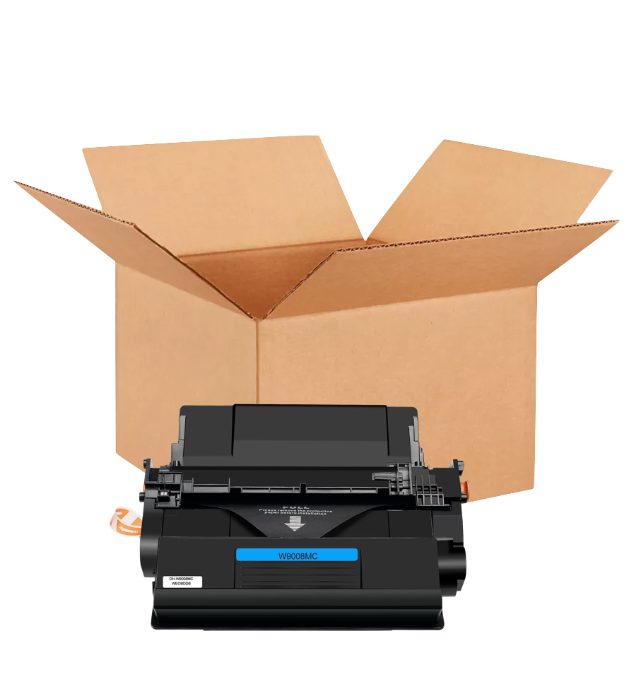 HP E50145dn/E52645dn/E52645c New OEM Black Toner Cartridge Placed in Brown Box, W9008MC
