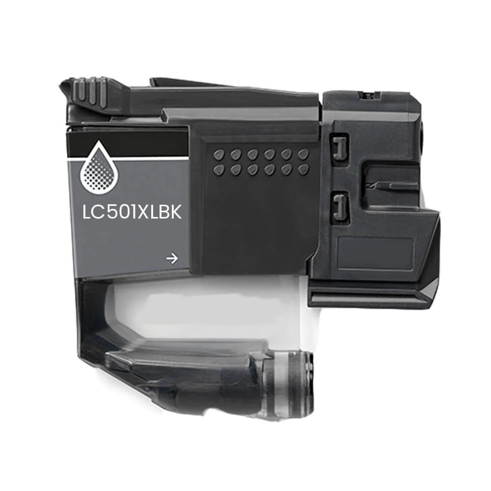Brother Compatible Black 500 High Yield Inkjet Cartridge, LC501XLBK