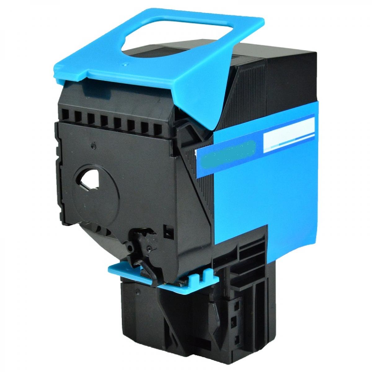 Lexmark 801SC Remanufactured Cyan 2K Yield Toner Cartridge, 80C0S20