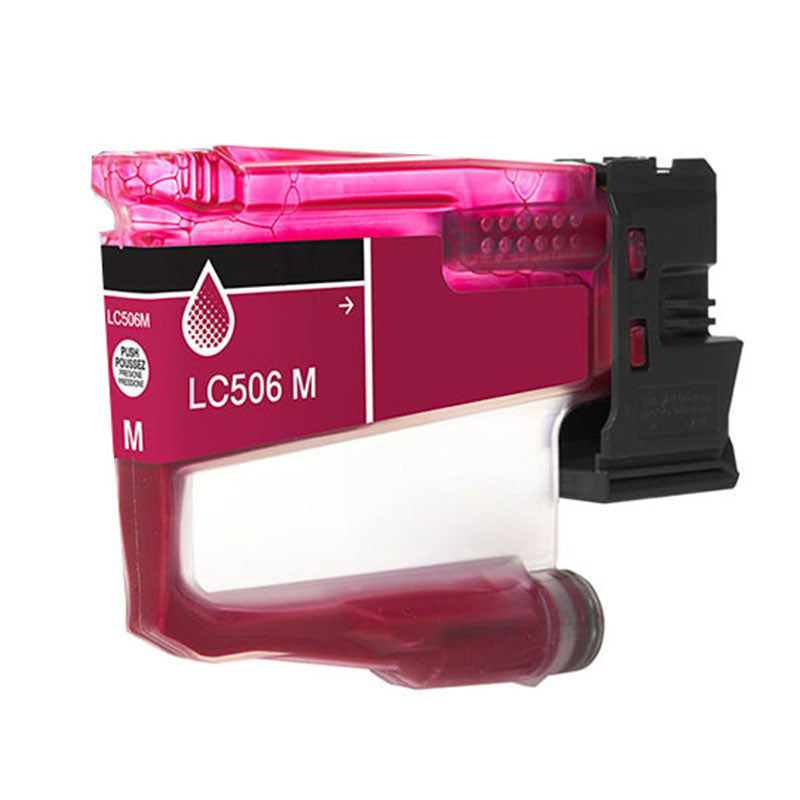 Brother LC506 Compatible Magenta 900 Yield Inkjet Cartridge, LC506M